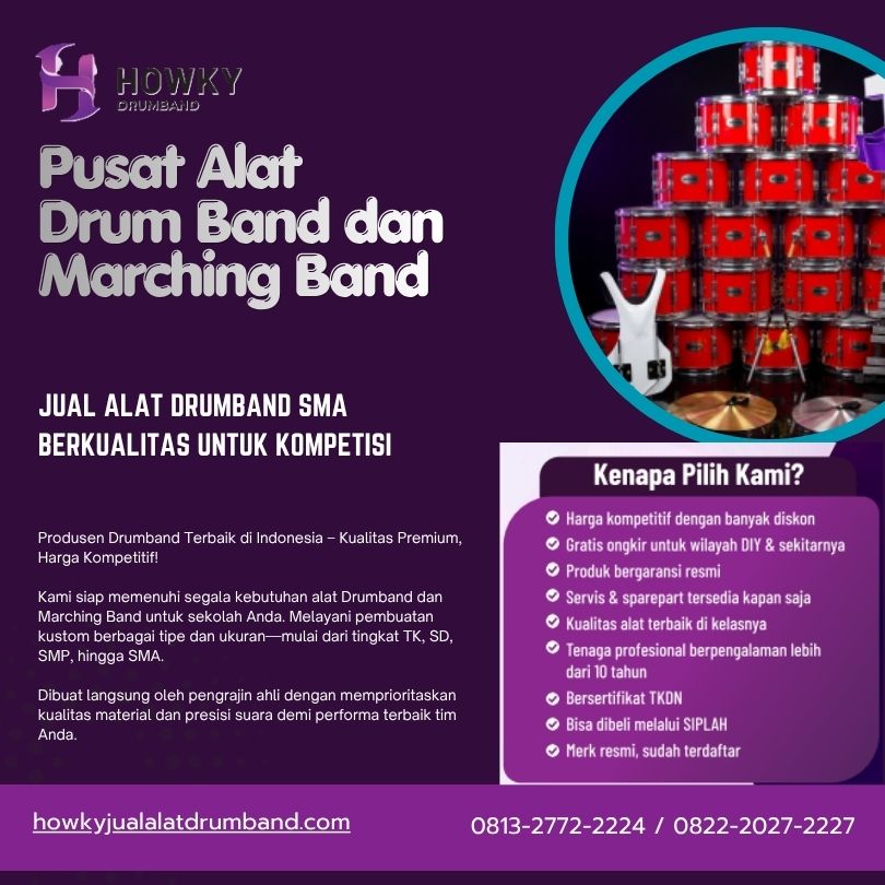 Jual Alat Drumband SMA Berkualitas untuk Kompetisi
