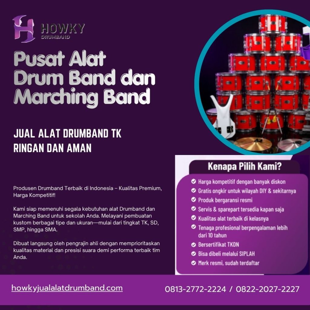 Jual Alat Drumband TK Ringan dan Aman