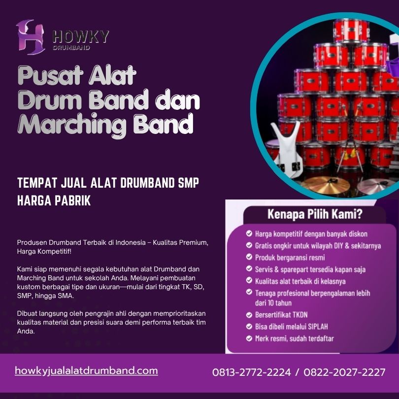 Tempat Jual Alat Drumband SMP Harga Pabrik